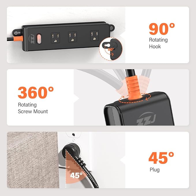 Outdoor Power Strip Weatherproof, IPX6 Waterproof Surge Protector - Image 4