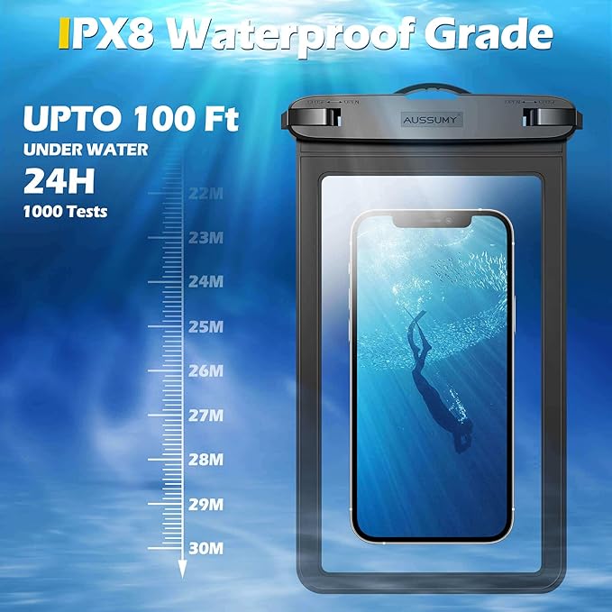 4 Pack 10.5“ Large Waterproof Phone Pouch - Image 4