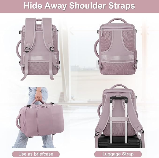 Sinaliy Travel laptop Backpack for Women, Personal Item Size Flight Approved - Image 6
