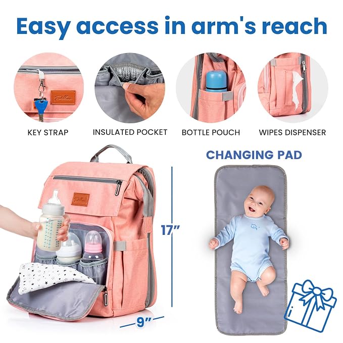 PILLANI Baby Diaper Bag Backpack - Image 3