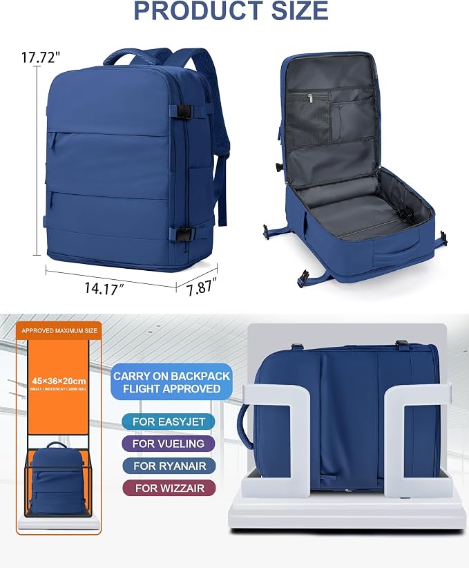 coowoz Travel Backpack for Women Man Carry On Backpack Mochila de Viaje - Image 5