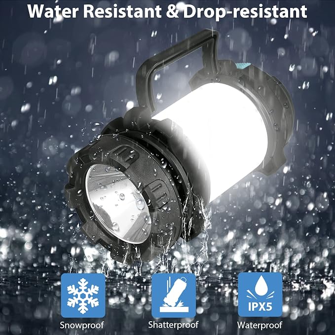 BOBKID 2 Pack Camping Lantern, Outdoor LED Camping Light, Rechargeable - Image 3