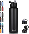 HASLE OUTFITTERS 40oz Stainless Steel Water Bottle, Vacuum Insulated Double by HASLEOUTFITTERS