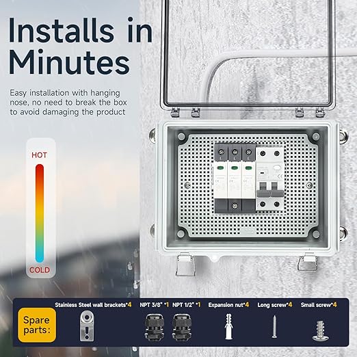 Waterproof Outdoor Project ABS Plastic Junction Box，IP67 Waterproof Clear - Image 5