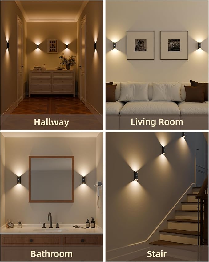 EZVALO Motion Sensor Wall Lights Indoor, 4000mAh Rechargeable Battery Operated - Image 4