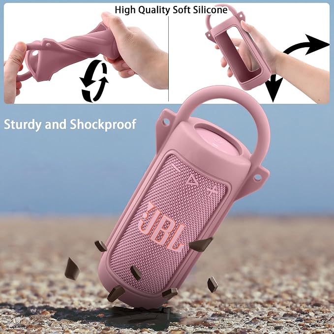 for JBL Grip Portable Waterproof Speaker Silicone Case, Portable Travel Soft - Image 6