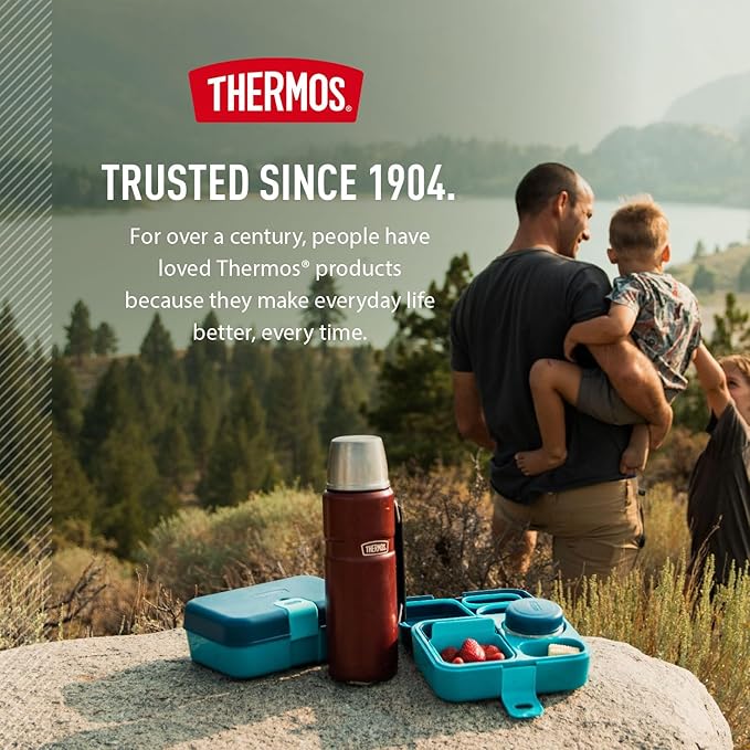 THERMOS Stainless King Vacuum-Insulated Beverage Bottle, 40 Ounce, Midnight Blue - Image 7