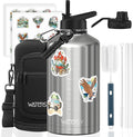 87oz Insulated Water Bottle, BPA Free&Leak Proof, 1.5 Gallon Stainless Steel by Watersy