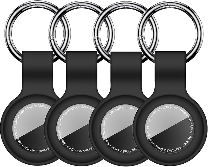 Linsaner Case for AirTag 2nd Gen & 1st Gen, Silicone Holder Keychain Key Ring by Linsaner