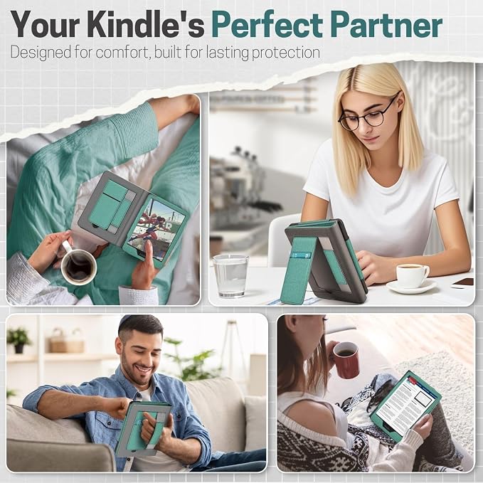 TNP Stand Case with Strap for Kindle Paperwhite 12th Gen 2024 / Kindle - Image 9