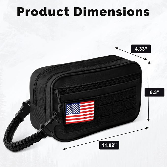 Toiletry Bag for Men Tactical Travel Dopp Kit - Image 6