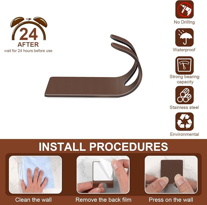 CGBE 4 Pack Shower Hooks - Image 4
