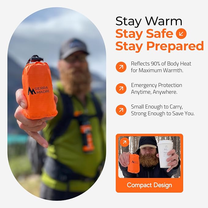 Sierra Madre Emergency Sleeping Bag – Ultralight, Waterproof Mylar Thermal Bivy - Image 8