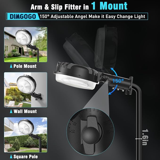 150W LED Barn Light, 20000LM Dusk to Dawn Outdoor Yard Light - Image 4