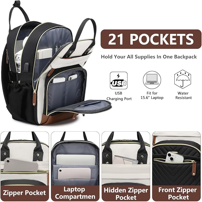 Laptop Backpack for Women Travel Backpacks - Image 3