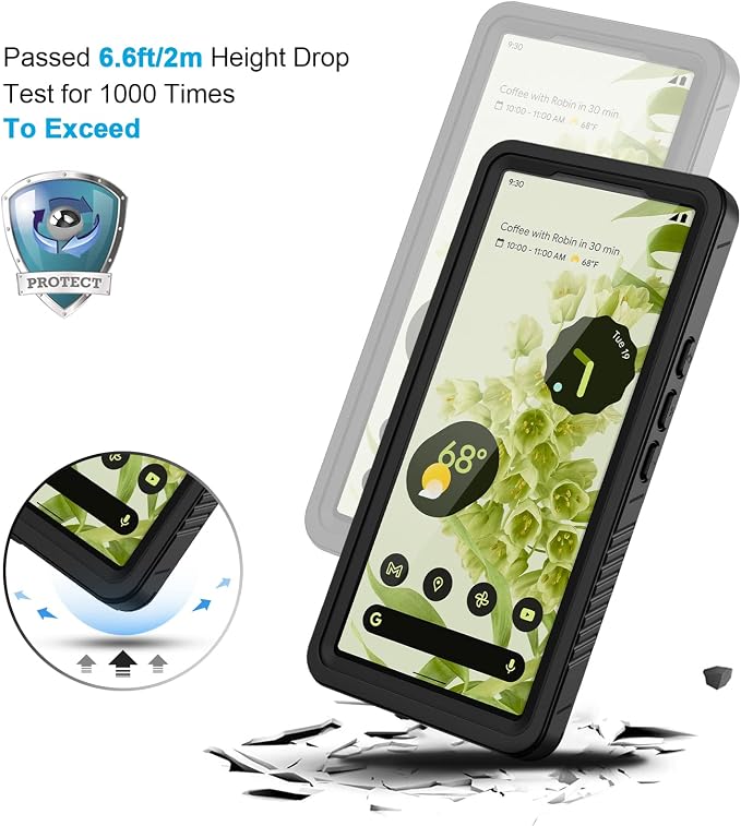Lanhiem for Google Pixel 6 Case, IP68 Waterproof Dustproof - Image 5