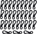 Mini Carabiner Clips with Metal Spring Wiregate Hook and Little Eye Hole by Bytiyar