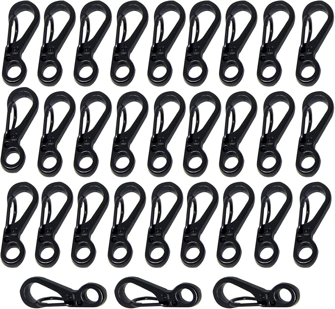 Mini Carabiner Clips with Metal Spring Wiregate Hook and Little Eye Hole by Bytiyar