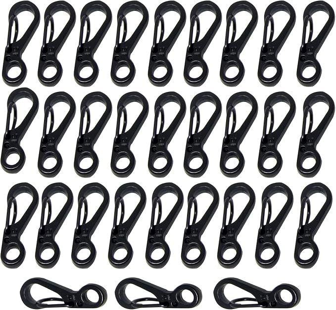 Mini Carabiner Clips with Metal Spring Wiregate Hook and Little Eye Hole by Bytiyar