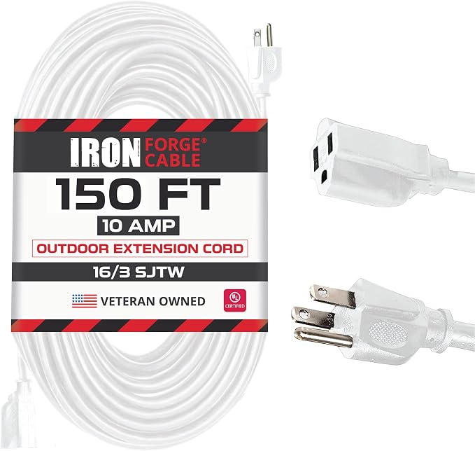 Iron Forge Cable Weatherproof 150 Ft Outdoor Extension Cord by IronForgeCable