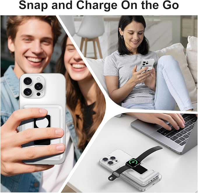 Magnetic Portable Charger, 10000mAh Wireless Power Bank - Image 8