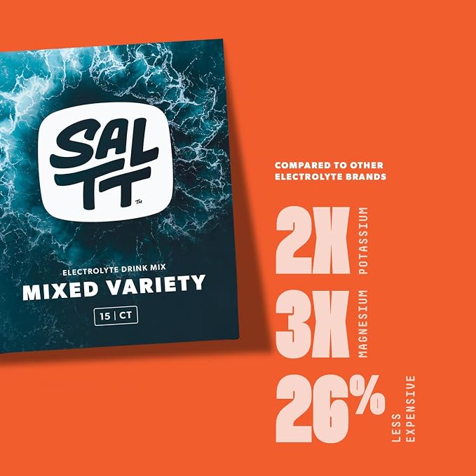 SALTT Electrolytes Powder Packets, All Things Mixed Variety Pack - Image 6