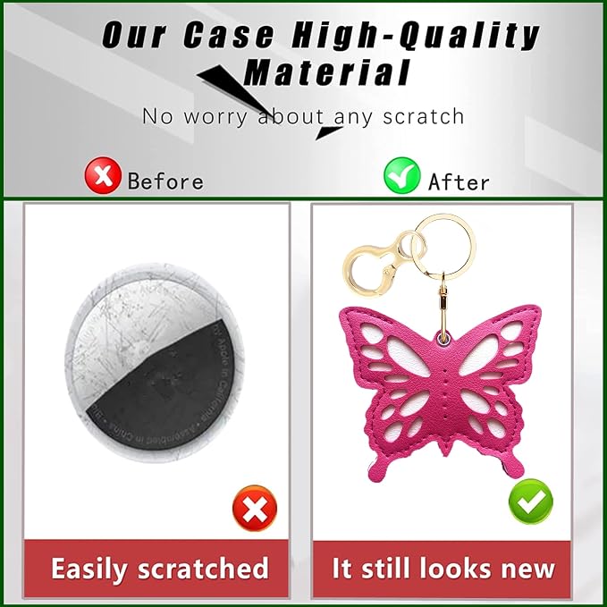 BORKUANA Leather Keychain Holder Case Compatible - Image 3