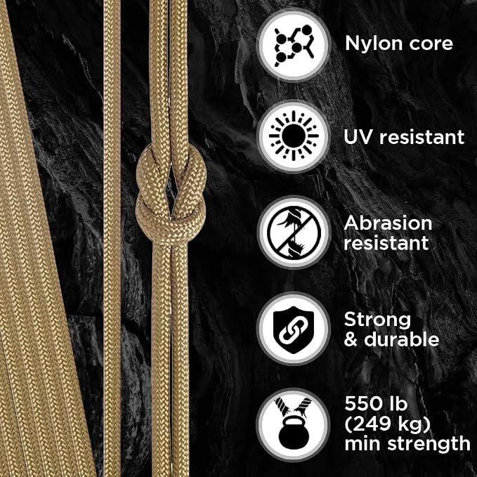 TECEUM 5/32" Paracord Rope 1000 – 1000ft / 200ft / 100ft / 50ft – Tactical - Image 3