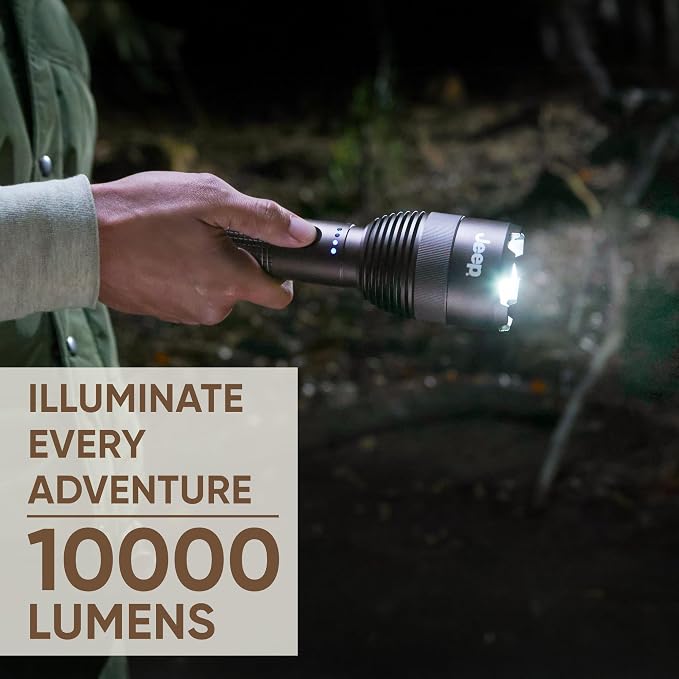 Energizer Jeep High Lumen-10000 Flashlight Recharegeable, Ultra Bright 10 - Image 2