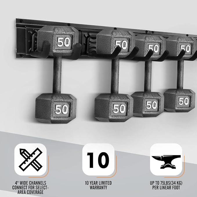 SMARTOLOGY Modular Heavy-Duty Steel Garage Tool Storage Rack - Image 4