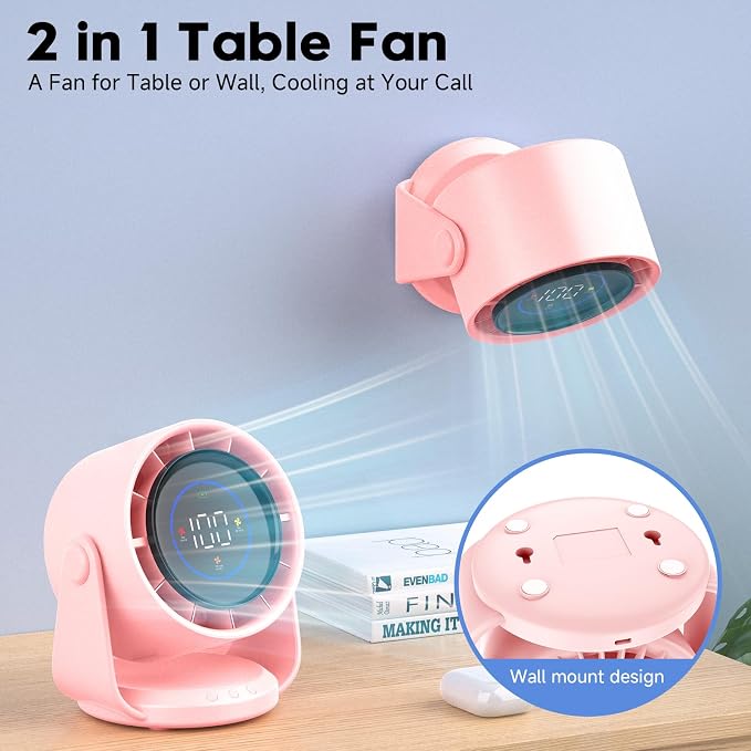 YOSHENMO Desk Fan, Turbo Table Fan - Image 2