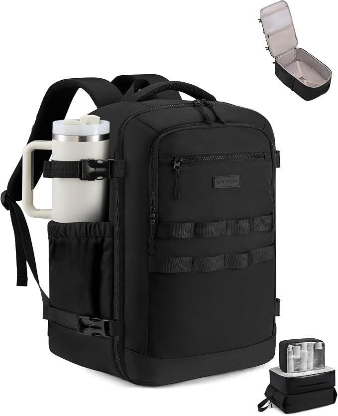 LOVEVOOK 40L Travel Backpack for Women & Men, TSA Approved Carry On Backpack by LOVEVOOK