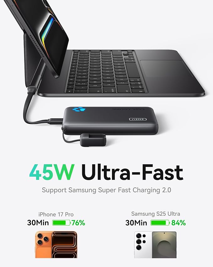 INIU Portable Charger, Ultra Slim 45W Fast Charging - Image 9