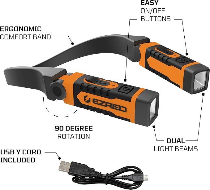 EZRED NK15-OR ANYWEAR Rechargeable Neck Light - Image 6