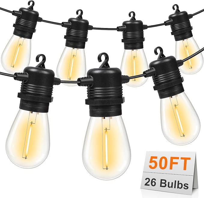GvvooHome 50FT LED Outdoor String Lights by GvvooHome