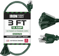 Iron Forge Cable 3ft Green Outdoor Extension Cord by IronForgeCable