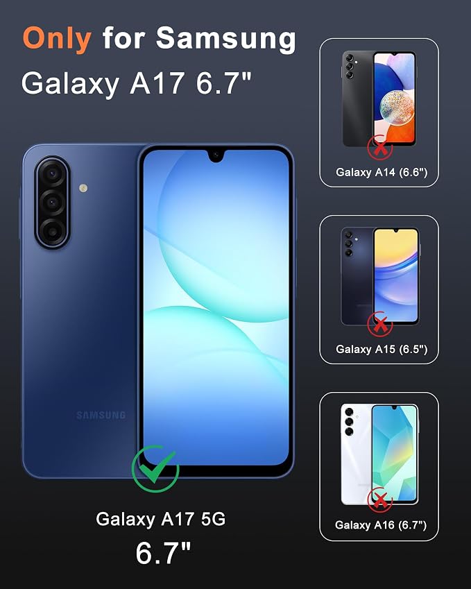 Beasyjoy for Samsung Galaxy A17 5G Case Waterproof, Built-in Screen Protector - Image 2