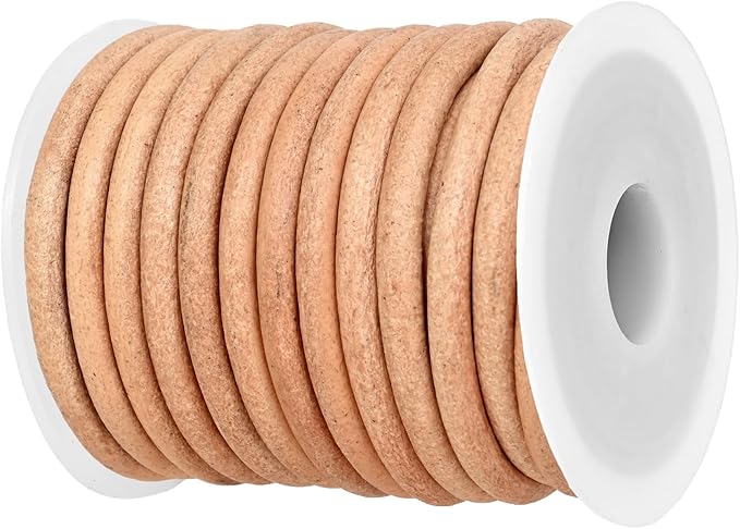 GENIQUE Real/Genuine Round Leather String Cord by GENIQUE