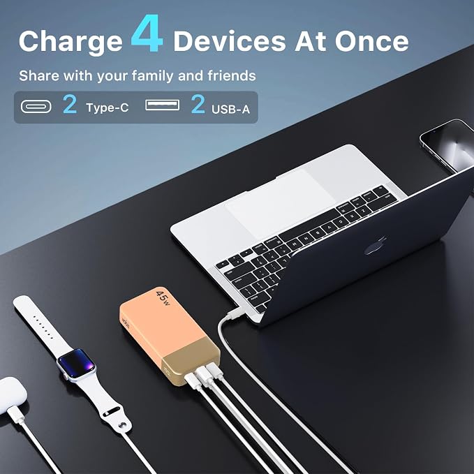 NOBIS Portable Charger, 20000mAh Power Bank, 45W Power Bank Fast Charging - Image 4