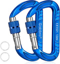 Gabbro Carabiner Clips Heavy Duty 12kN, Wiregate Aluminum Lightweight Caribeener by Gabbro
