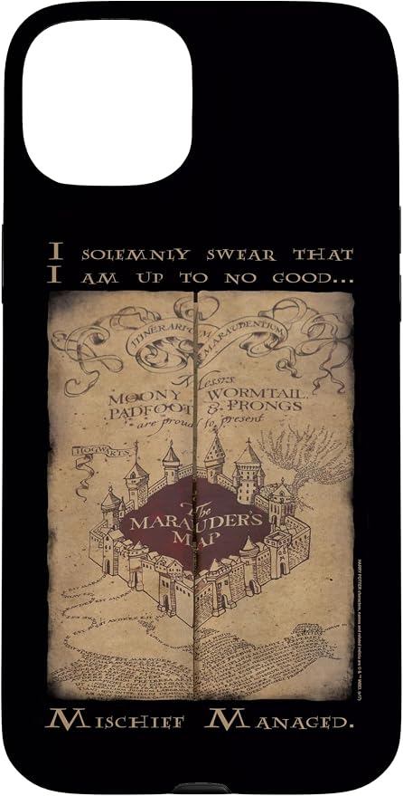 iPhone 15 Plus Harry Potter Marauder's Map Words Case by HarryPotter