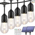 Mlambert 2 Pack Each 48FT 3-Color in 1 Solar String Lights Outdoor, Dimmable by Mlambert