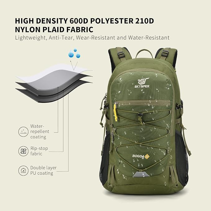 SKYSPER Hiking Backpack for Men Women, 35L Travel Backpack Waterproof Camping - Image 2