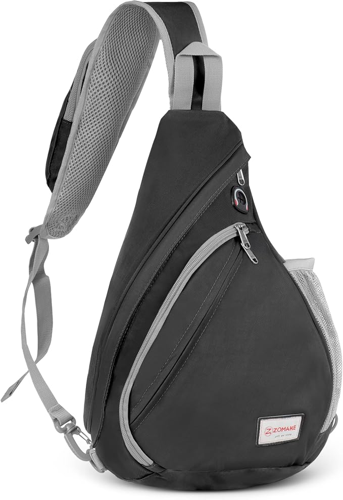 ZOMAKE Sling Bag, Small Crossbody Sling Backpack, Water Resistant Shoulder by ZOMAKE