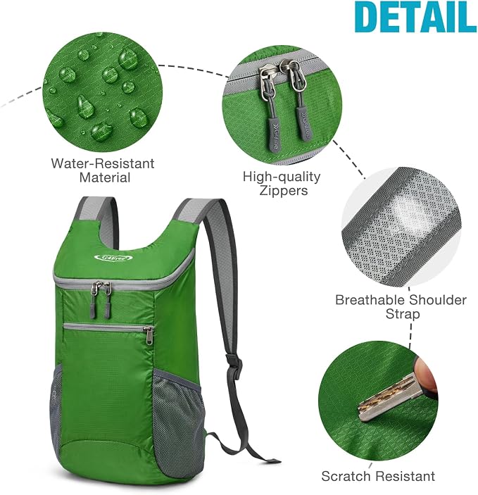 G4Free Lightweight Packable Hiking Backpack - Image 6