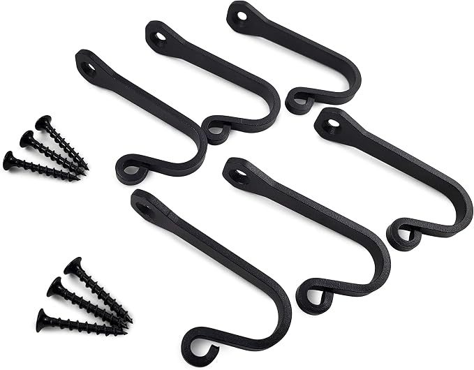 Heavy Duty Cast Iron Wall Hooks – Multi-Purpose hangers - Image 5