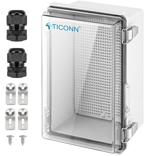 TICONN Outdoor Electrical Box Waterproof, Junction Box IP67 ABS Plastic by TICONN