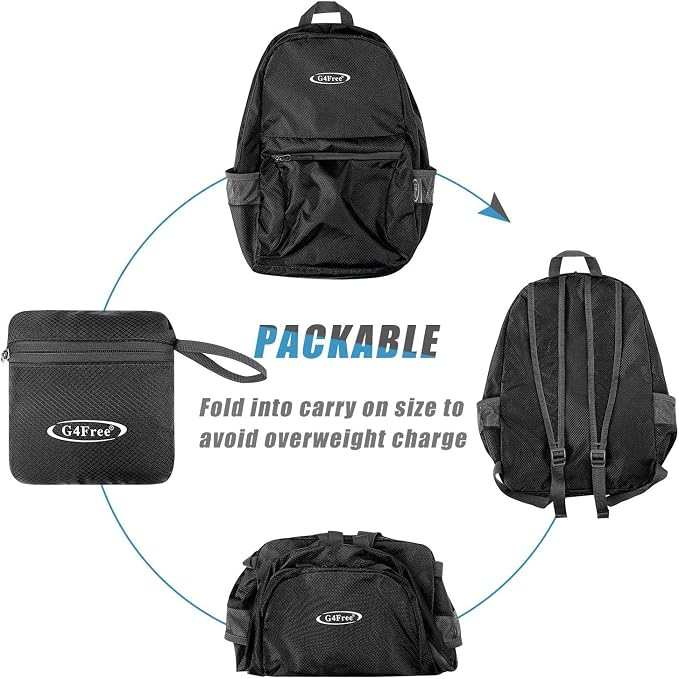 G4Free 20L Lightweight Packable Backpack Travel Hiking Daypack Foldable Backpack - Image 7