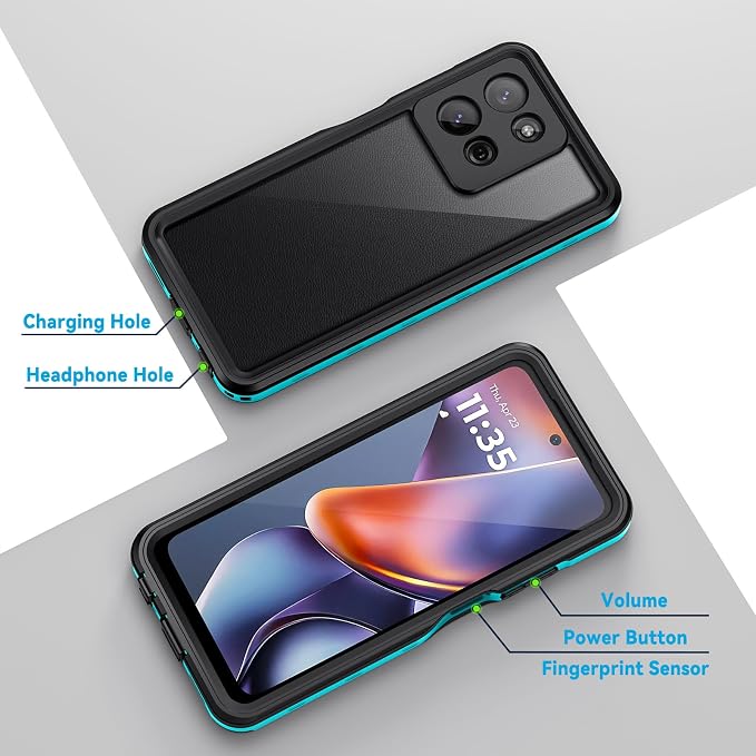 Lanhiem for Moto G 5G 2025 Case, IP68 Waterproof Dustproof Shockproof Case - Image 7