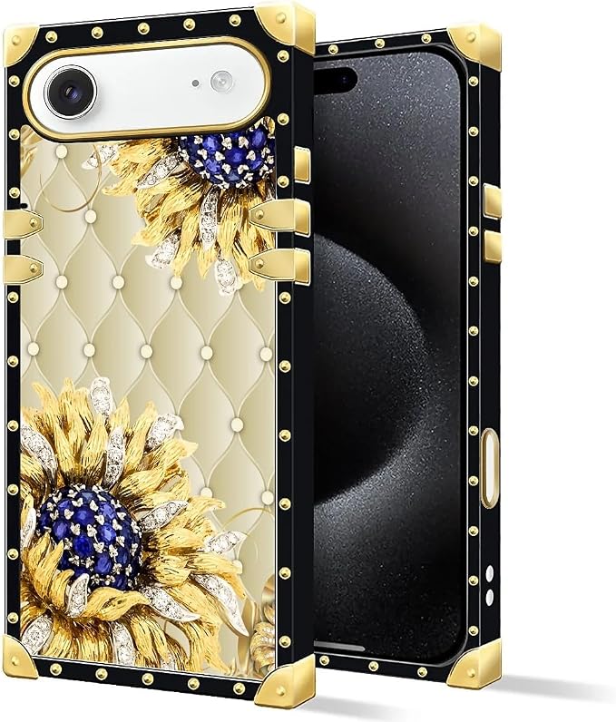 for iPhone 17 Air Case Luxury Golden Decoration - Image 2